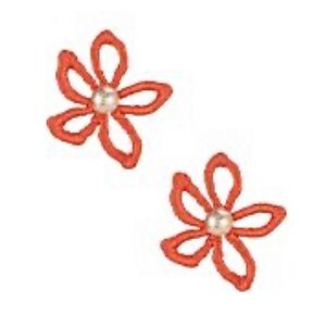 Giani Bernini Orange Flower Earrings